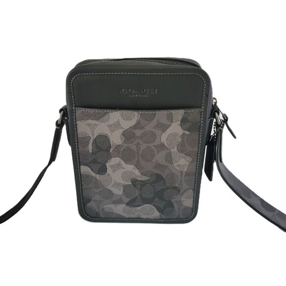 Coach CAO74 Sullivan Crossbody Signature Camo Messenger Bag Grey Multi - Picture 2 of 7